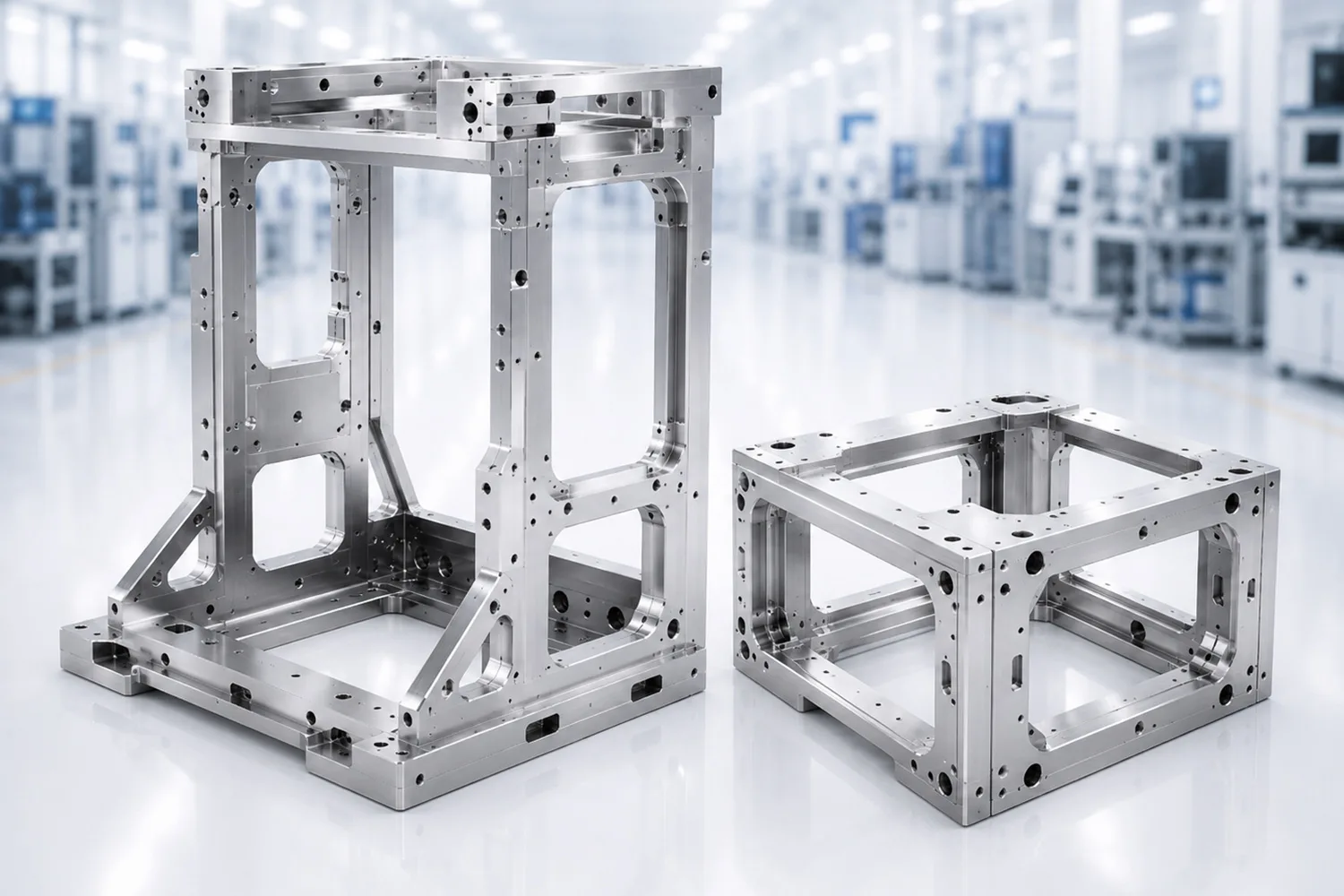 Precision machine frames for semiconductor equipment