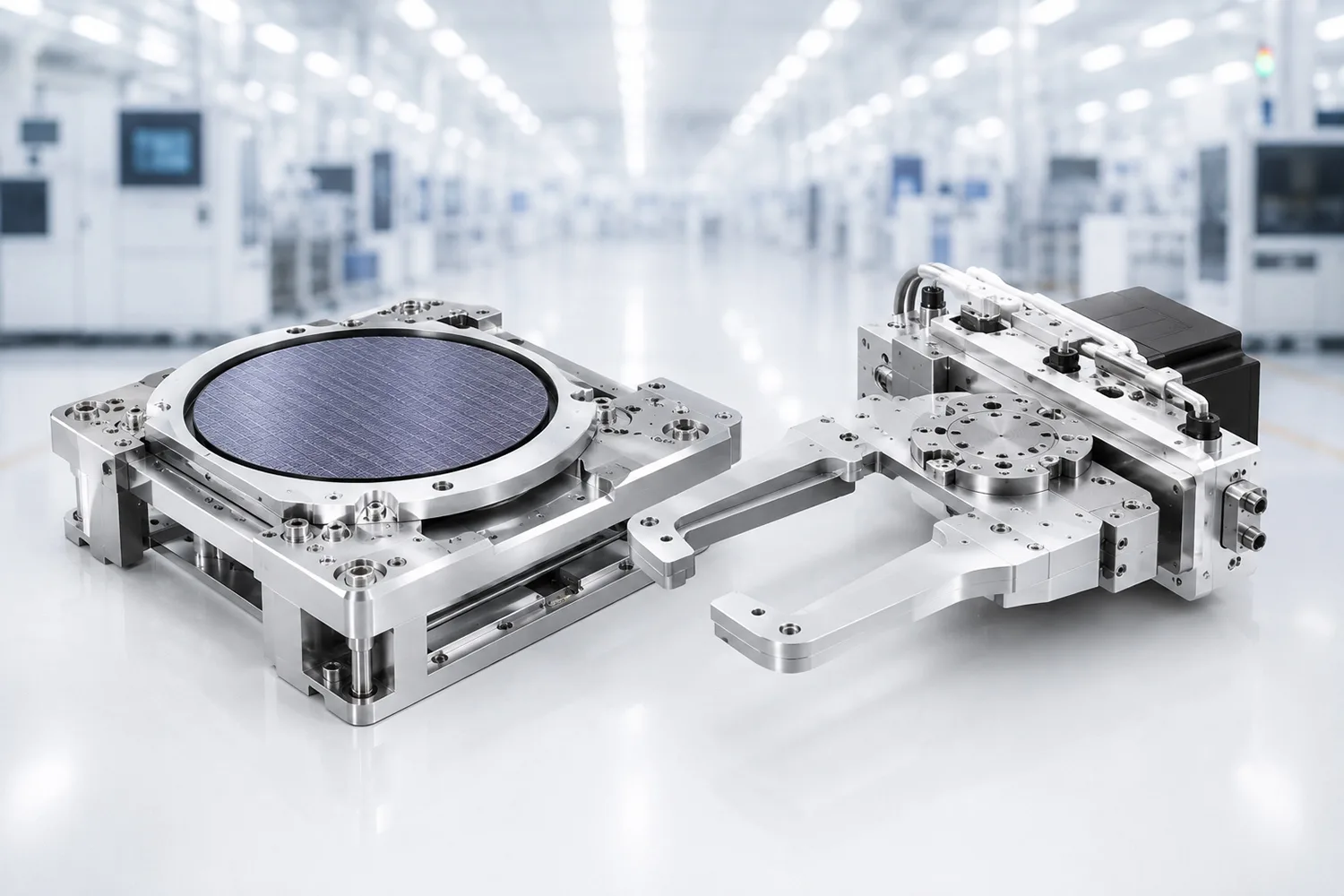 Wafer handling fixture with a precision machined wafer stage